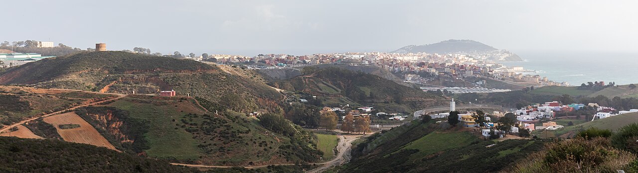Vista panorámica de Ceuta desde el monte Hacho